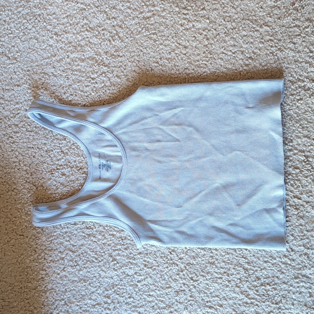 Brandy Melville Light Blue Ribbed Tank